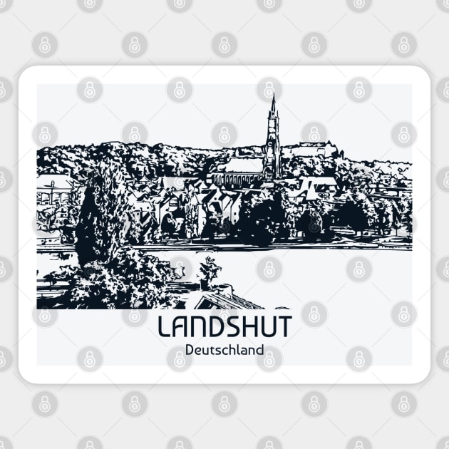 Landshut - Germany Magnet by Lakeric